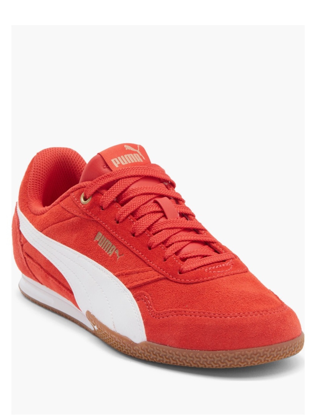 Puma Bella Donna Low Top Suede Retro Sneaker, Red/White, Size 8.5 (Euro 39), NWT